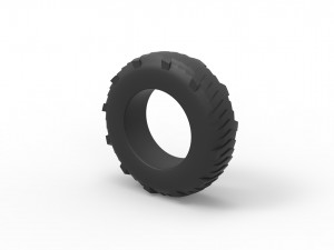 Pulling tractor rear tire 8 Scale 1 to 25 Modelo de impresión 3D
