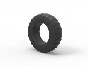 Тяга заднего колеса трактора 9 Масштаб от 1 до 25 3D Принт Модель