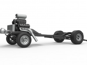Chassis of Gasser Scale 1 to 25 Model Cetak 3D
