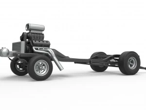 Chassis of Gasser Scale 1 to 25 3D Print Model