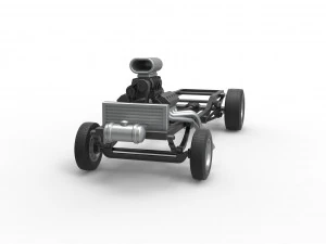 Chassis of Gasser Scale 1 to 25 3D Print Model
