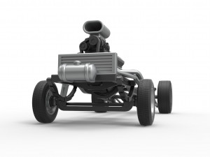 Chassis of Gasser Scale 1 to 25 Model Cetak 3D
