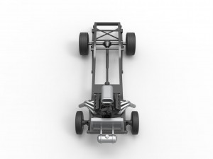 Chassis of Gasser Scale 1 to 25 Model Cetak 3D