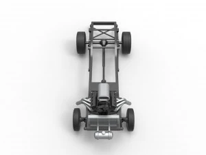 Chassis of Gasser Scale 1 to 25 3D Print Model