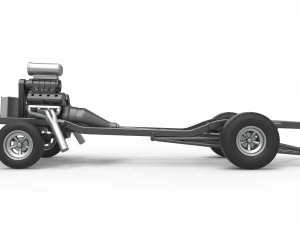 Chassis of Gasser Scale 1 to 25 3D Print Model