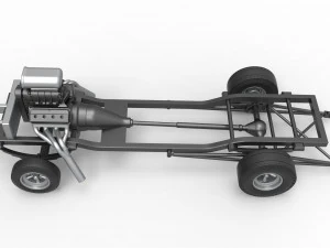Chassis of Gasser Scale 1 to 25 3D Print Model