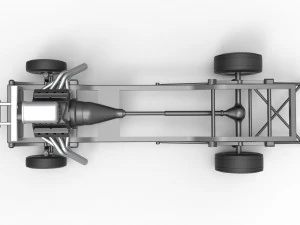 Chassis of Gasser Scale 1 to 25 3D Print Model