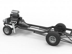 Chassis of Gasser Scale 1 to 25 Model Cetak 3D