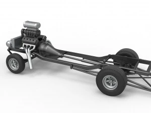 Chassis of Gasser Scale 1 to 25 3D Print Model