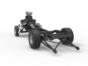Chassis of Gasser Scale 1 to 25 Model Cetak 3D