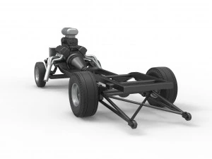 Chassis of Gasser Scale 1 to 25 3D Print Model