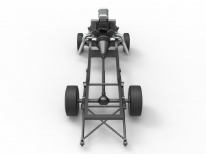 Chassis of Gasser Scale 1 to 25 Model Cetak 3D