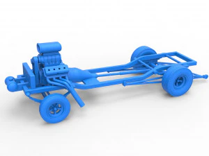 Chassis of Gasser Scale 1 to 25 3D Print Model