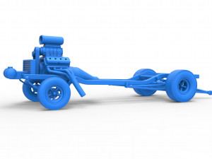 Chassis of Gasser Scale 1 to 25 Model Cetak 3D