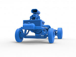Chassis of Gasser Scale 1 to 25 Model Cetak 3D