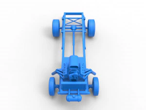 Chassis of Gasser Scale 1 to 25 3D Print Model