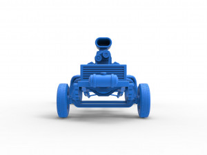 Chassis of Gasser Scale 1 to 25 Model Cetak 3D
