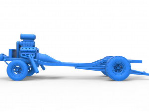 Chassis of Gasser Scale 1 to 25 Model Cetak 3D