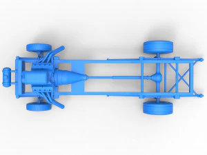 Chassis of Gasser Scale 1 to 25 3D Print Model