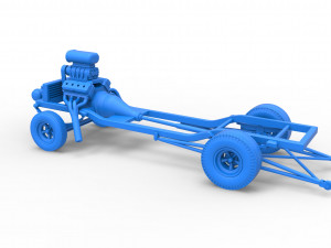Chassis of Gasser Scale 1 to 25 Model Cetak 3D