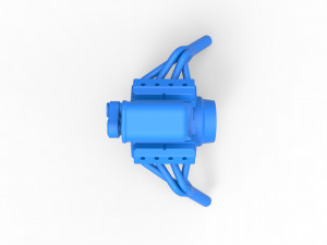 Engine V8 for gasser Scale 1 to 25 Modèles 3D en vedette
