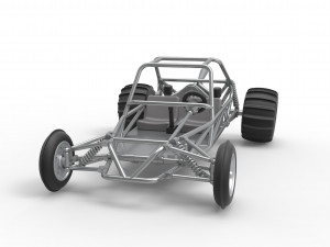 Old school Sand Rail buggy Scale 1 to 25 3D-printmodel