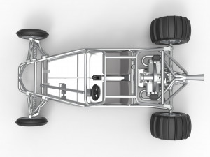 Old school Sand Rail buggy Scale 1 to 25 3D-printmodel