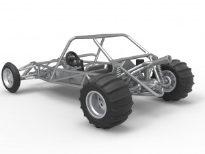 Old school Sand Rail buggy Scale 1 to 25 3D-printmodel