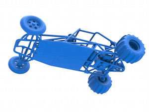 Old school Sand Rail buggy Scale 1 to 25 3D-printmodel
