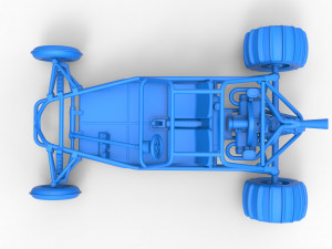 Old school Sand Rail buggy Scale 1 to 25 3D-printmodel