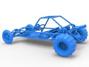 Old school Sand Rail buggy Scale 1 to 25 3D-printmodel