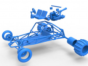 Old school Sand Rail buggy Scale 1 to 25 3D-printmodel