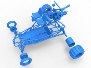 Old school Sand Rail buggy Scale 1 to 25 3D-printmodel