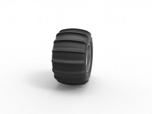 Rear wheel for Dune Buggy 6 Scale 1 to 25 3D प्रिंट मॉडल