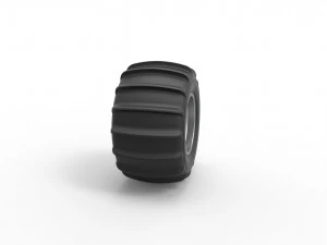 Rear wheel for Dune Buggy 6 Scale 1 to 25 3D Print Model