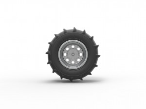 Rear wheel for Dune Buggy 6 Scale 1 to 25 3D प्रिंट मॉडल