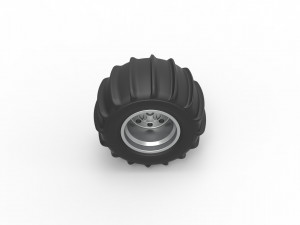 Rear wheel for Dune Buggy 6 Scale 1 to 25 3D प्रिंट मॉडल
