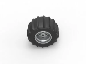 Rear wheel for Dune Buggy 6 Scale 1 to 25 3D Print Model