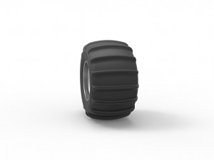 Rear wheel for Dune Buggy 6 Scale 1 to 25 3D प्रिंट मॉडल