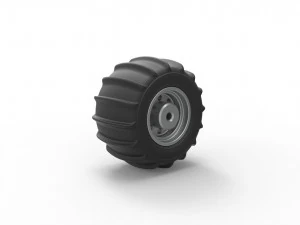 Rear wheel for Dune Buggy 6 Scale 1 to 25 3D Print Model