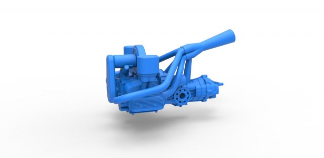 Engine for Sand Rail buggy Scale 1 to 25 Modèles 3D en vedette .c4d .max .obj .3ds .fbx .stl .blend 