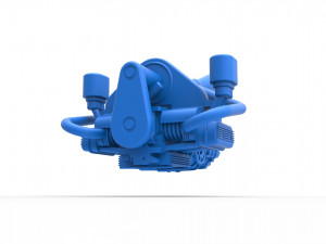 Engine for Sand Rail buggy Scale 1 to 25 Modèles 3D en vedette