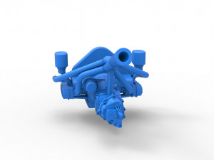 Engine for Sand Rail buggy Scale 1 to 25 Modèles 3D en vedette