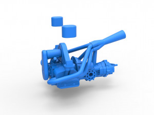 Engine for Sand Rail buggy Scale 1 to 25 Modèles 3D en vedette