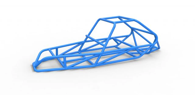 Frame for old school Sand Rail buggy Scale 1 to 25 3D Print Model .c4d .max .obj .3ds .fbx .stl .blend 