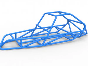 Quadro para buggy Old School Sand Rail Escala 1 a 25 Modelo de Impressão 3D