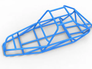 Frame for old school Sand Rail buggy Scale 1 to 25 3D Print Model