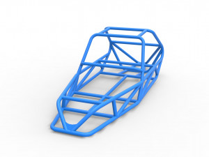 Frame for old school Sand Rail buggy Scale 1 to 25 3D Druckmodell