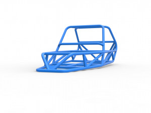 Frame for old school Sand Rail buggy Scale 1 to 25 3D Druckmodell