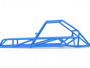 Frame for old school Sand Rail buggy Scale 1 to 25 3D Print Model